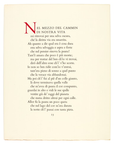 View full screen - View 1 of Lot 93. Dante, Divina commedia, illustrated by Dali, Rome, 1963-64, 7 volumes.