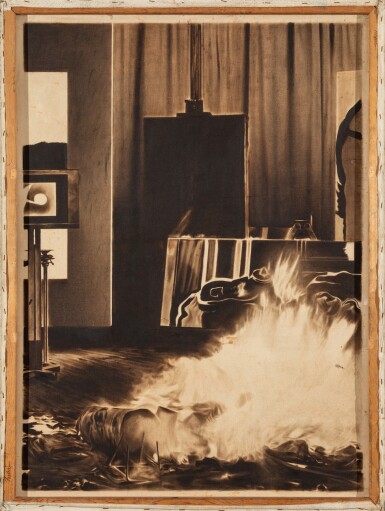 View full screen - View 1 of Lot 24. Second Composition with Flame.