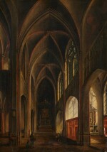 Interior of a gothic church