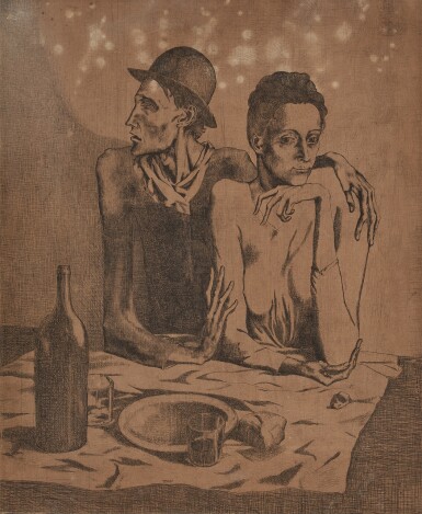 View full screen - View 1 of Lot 108. Le Repas Frugal, from Saltimbanques (Bloch 1; Baer 2).
