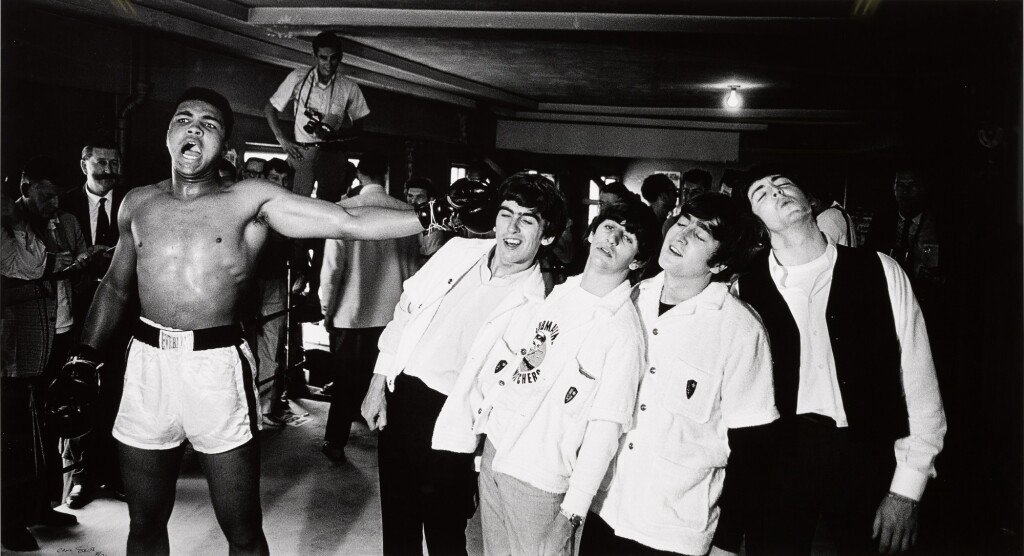 View full screen - View 1 of Lot 9. Ali and The Beatles, 1964.