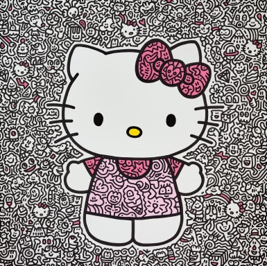 View full screen - View 1 of Lot 595. Mr Doodle | Big Kitty 大貓.