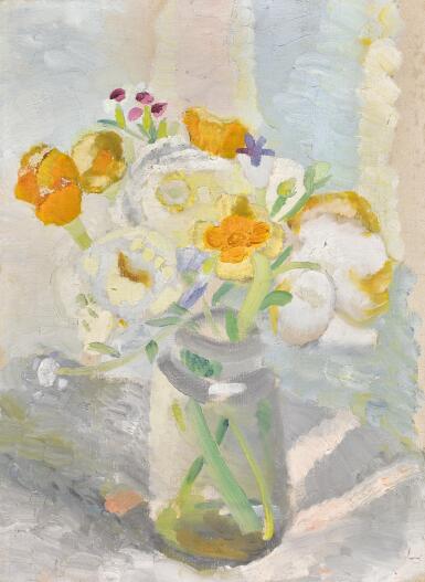 View full screen - View 1 of Lot 81. WINIFRED NICHOLSON | FLOWERS IN A JAM JAR.