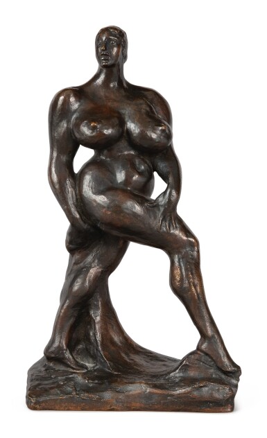 View full screen - View 1 of Lot 10. GASTON LACHAISE | WOMAN (STRIDING WOMAN).