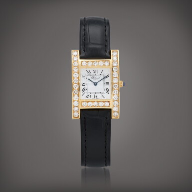 View full screen - View 1 of Lot 135. Your Model, Reference 12/7405, 445 1 | A yellow gold and diamond-set wristwatch | Circa 2010.