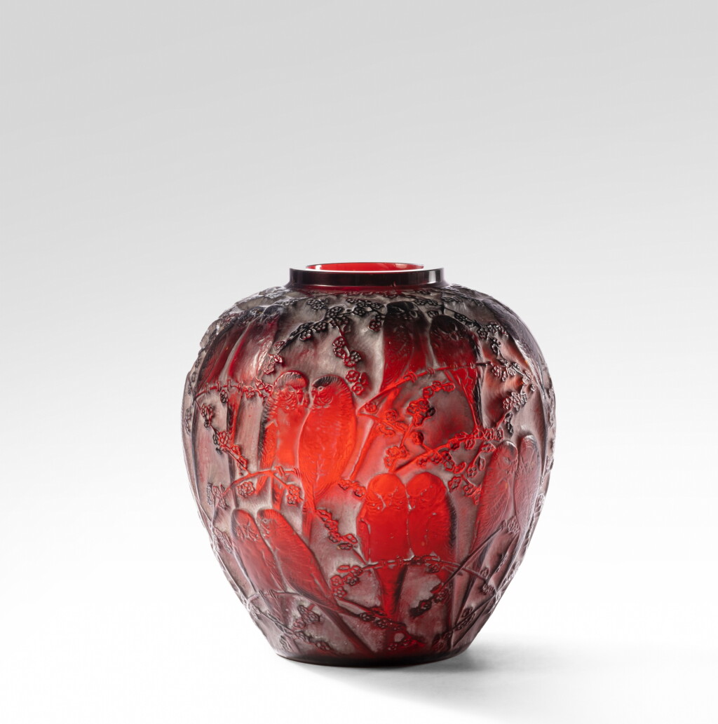 View full screen - View 1 of Lot 57. Perruches vase.