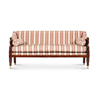 View full screen - View 1 of Lot 65. A William IV style mahogany sofa, modern.