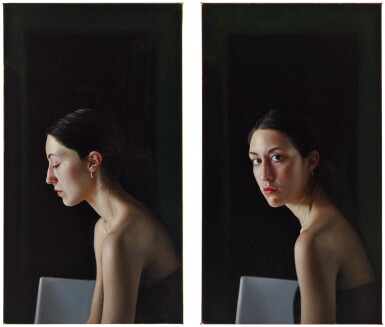 View full screen - View 1 of Lot 57. I. Dívka z Montrealu (portrét Antonie), II. Dívka z Montrealu (portrét Antonie) (I. Girl from Montreal (Portrait of Antonia), II. Girl from Montreal (Portrait of Antonia)).