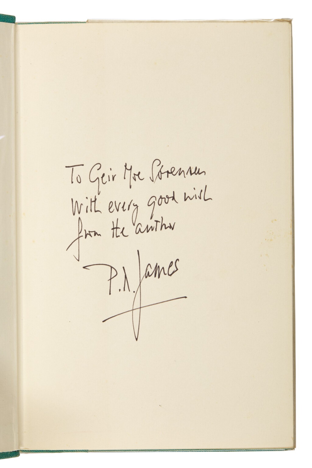 View full screen - View 1 of Lot 150. James, Cover Her Face, 1962, inscribed.