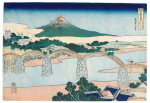 KATSUSHIKA HOKUSAI (1760-1849) KINTAI BRIDGE IN SUO PROVINCE (SUO NO KUNI KINTAIBASHI) | EDO PERIOD, 19TH CENTURY