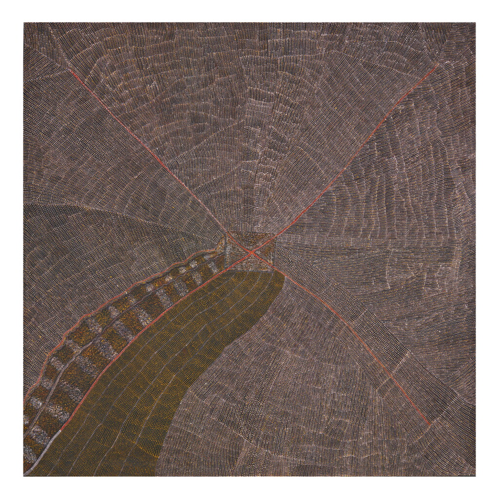 View full screen - View 1 of Lot 20. KWEYETWEMP (KATHLEEN) PETYARRE | ATNANGKERE SOAKAGE (MOUNTAIN DEVIL LIZARD).