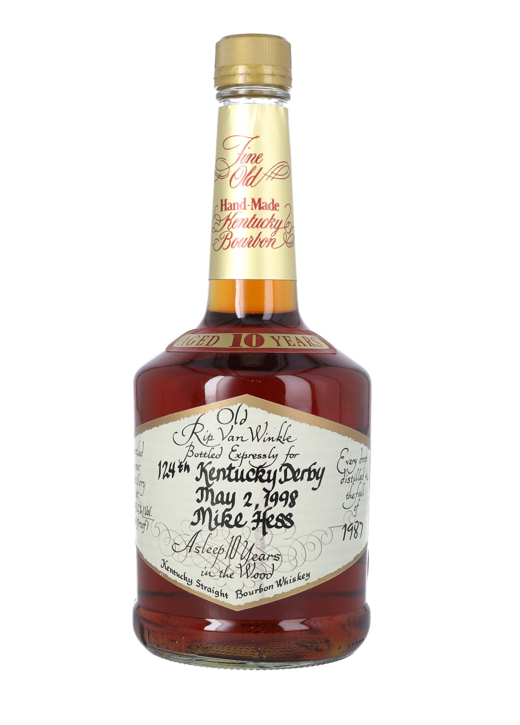 View full screen - View 1 of Lot 5388. Old Rip Van Winkle's 10 Year Old Very Special Stock 90.4 proof 1987 (1 BT75).