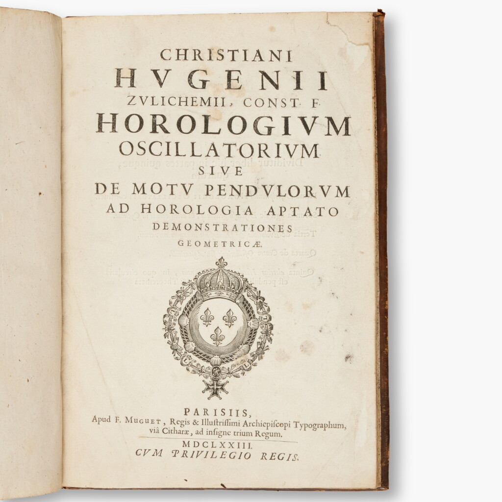 View full screen - View 1 of Lot 85. Huygens, Christiaan | Horologium oscillatorium …, Paris, 1673, first edition, the Trotter of Mortonhall copy.