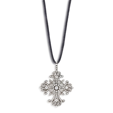 View full screen - View 1 of Lot 1983. Diamond Pendent Necklace | 鑽石 吊墜項鍊.