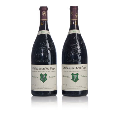 View full screen - View 1 of Lot 535. Châteauneuf du Pape Rouge, Réserve des Célestins 2009 Henri Bonneau (2 MAG).