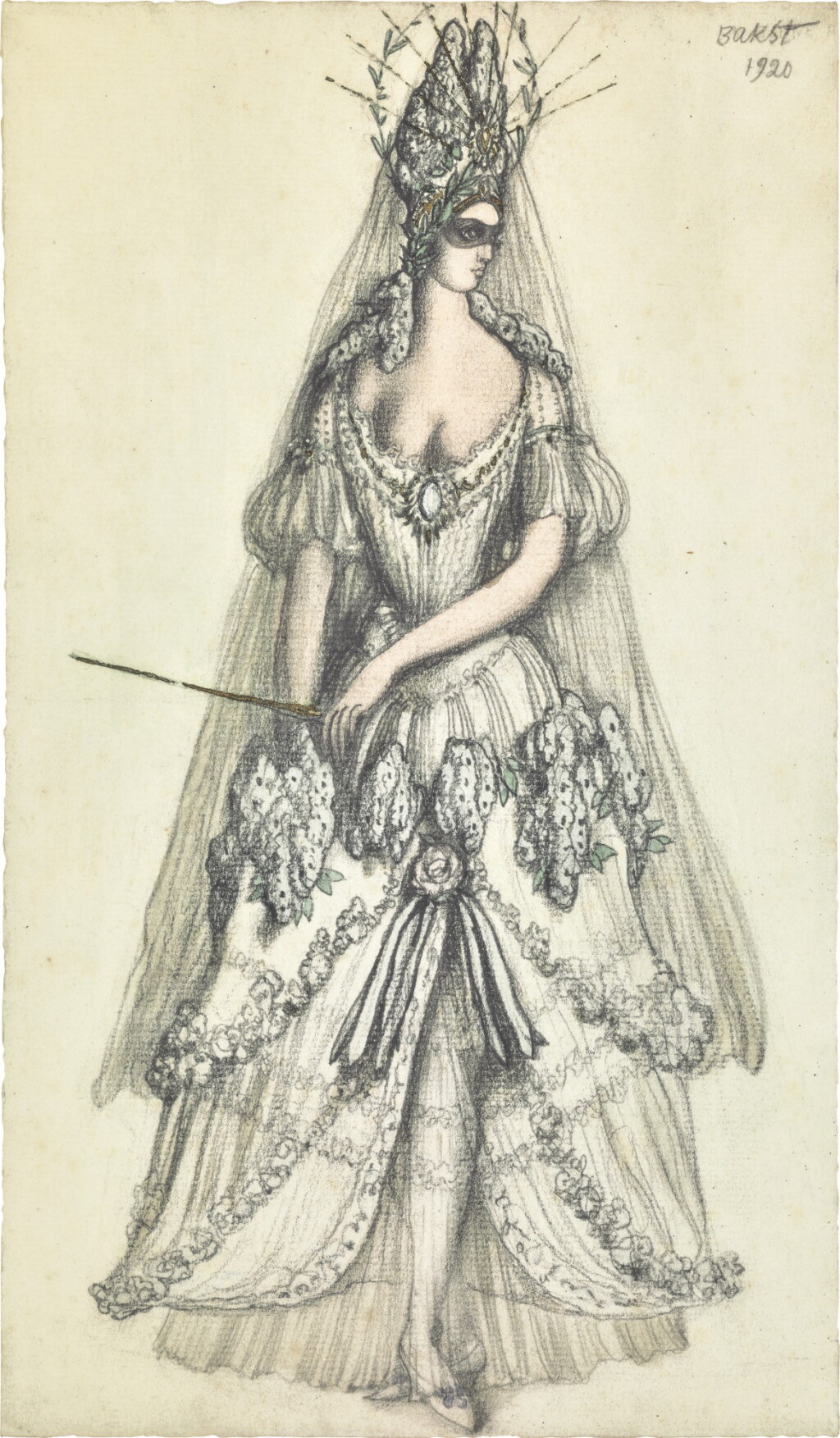 View full screen - View 1 of Lot 71. Costume Design for the Lilac Fairy in La Belle au Bois Dormant.