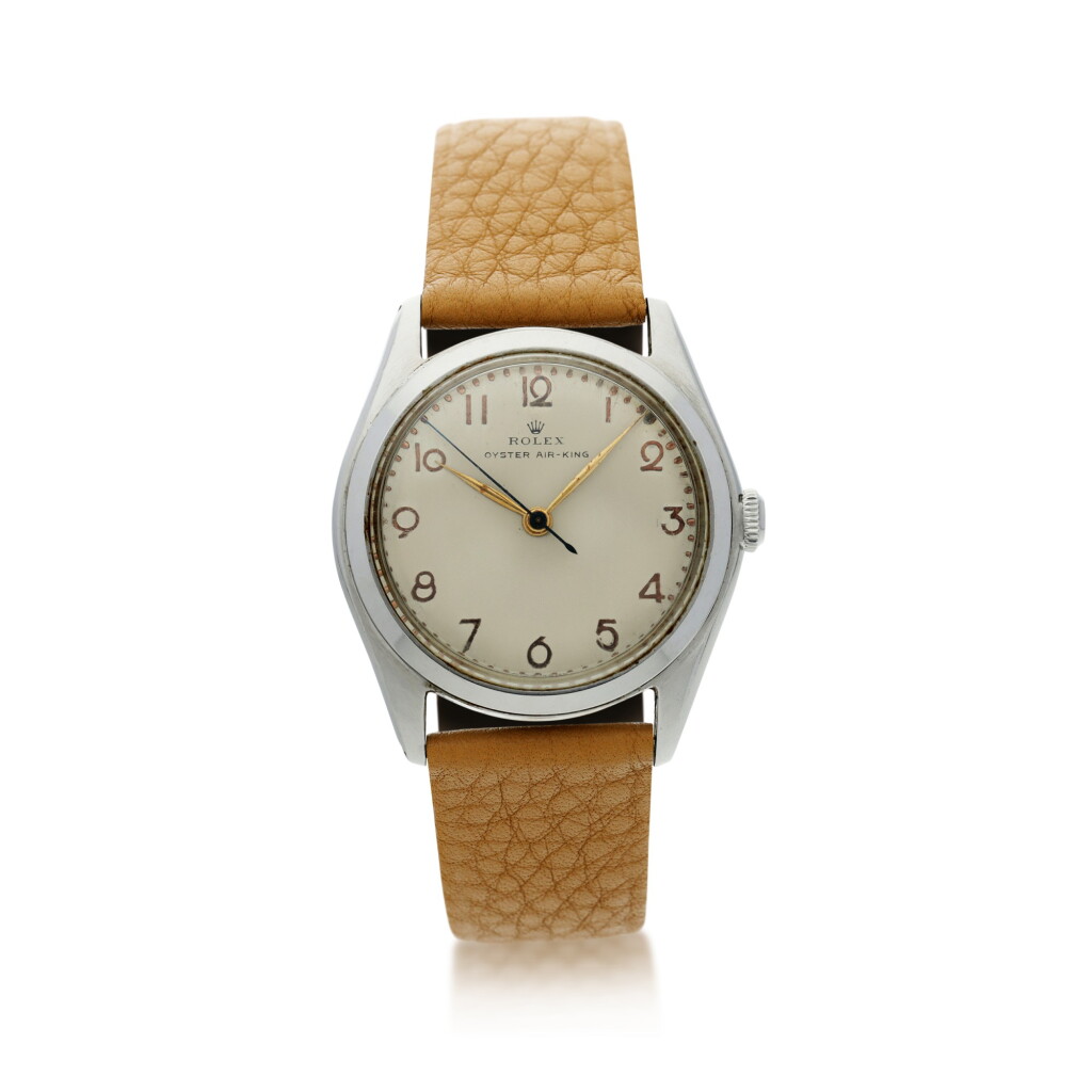 View full screen - View 1 of Lot 190. ROLEX | REFERENCE 4925 OYSTER AIR-KING A STAINLESS STEEL CENTER SECONDS WRISTWATCH, CIRCA 1956.