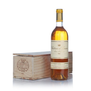 View full screen - View 1 of Lot 217. Château d'Yquem 1981 (1 BT).