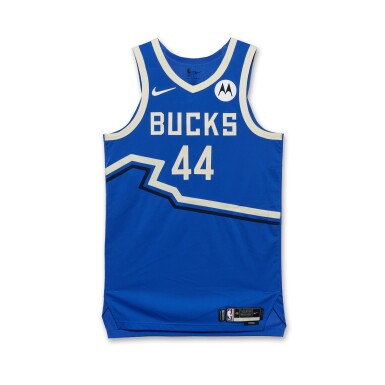 View full screen - View 1 of Lot 110. Andre Jackson Jr. Milwaukee Bucks 2024-2025 Game Issued City Edition Jersey .