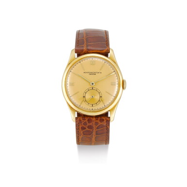 View full screen - View 1 of Lot 8106. VACHERON CONSTANTIN | A YELLOW GOLD WRISTWATCH, CIRCA 1950.
