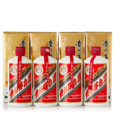 View full screen - View 1 of Lot 402. 2014年產 "飛天牌"貴州茅台酒 Kweichow Flying Fairy Moutai 2014 (4 BT50).