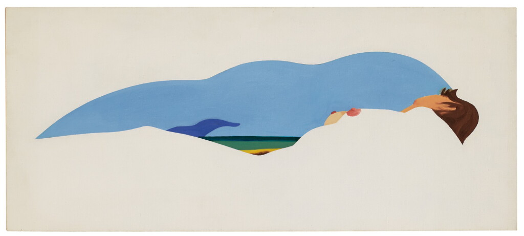 View full screen - View 1 of Lot 855. TOM WESSELMANN | STUDY FOR NUDE EDGE WITH SEASCAPE.