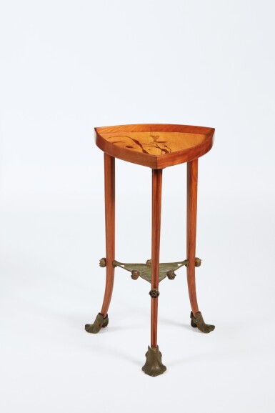 View full screen - View 1 of Lot 49. Louis Majorelle, "Nénuphars" Two-Tiered Side Table.