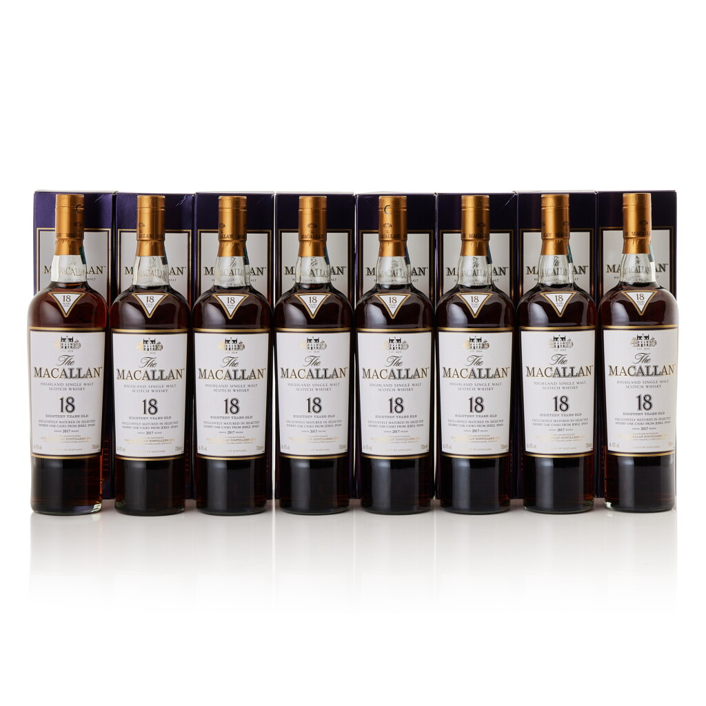 View full screen - View 1 of Lot 210. The Macallan 18 Year Old 2017 Release 43.0 abv NV (8 BT70).