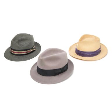 View full screen - View 1 of Lot 23. Group of Three Bing Crosby Fedoras.
