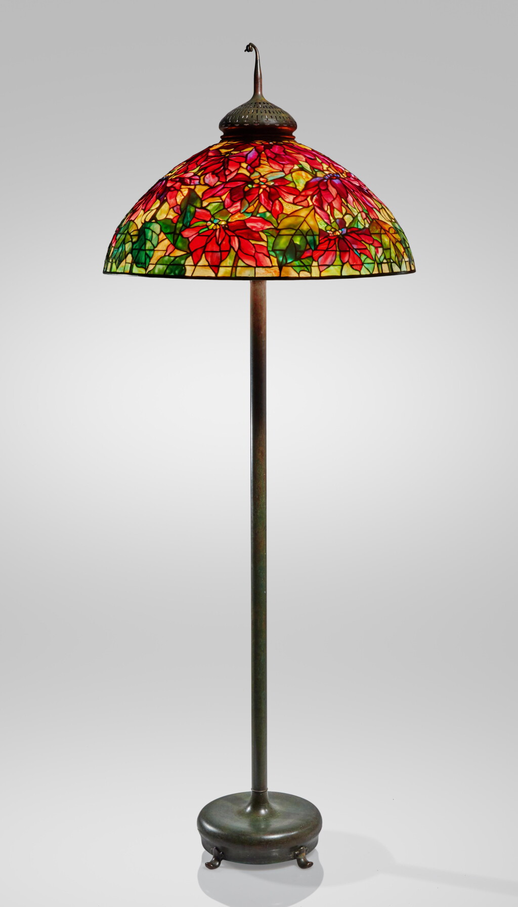 View full screen - View 1 of Lot 319. "Poinsettia" Floor Lamp.