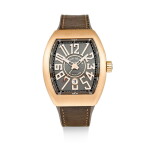 FRANCK MULLER | VANGUARD, REFERENCE V 45 SC DT 5N BR TT, A PINK GOLD WRISTWATCH WITH DATE, CIRCA 2017