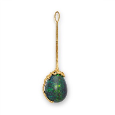 View full screen - View 1 of Lot 580. Gold and Opal Pendant .