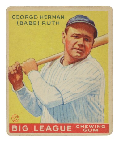 View full screen - View 1 of Lot 137. Ruth, George Herman ("Babe") | 1933 Goudey #53 Babe Ruth.