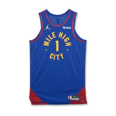 View full screen - View 1 of Lot 66. Michael Porter Jr. Denver Nuggets 2025 NBA Playoffs Western Conference Round 1 Game Worn Statement Edition Jersey | Game 1 .