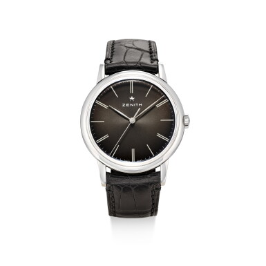 View full screen - View 1 of Lot 105. ZENITH | ELITE, REFERENCE 03.2290.679, A STAINLESS STEEL WRISTWATCH, CIRCA 2010.