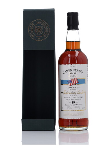 View full screen - View 1 of Lot 406. Heaven Hill Cadenhead's World Whiskies 19 Year Old 57.7 abv NV (1 Bottle 70cl).