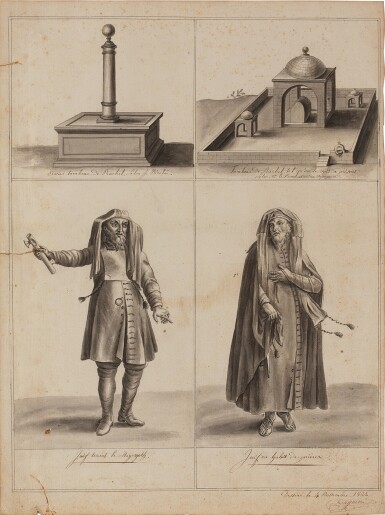 View full screen - View 1 of Lot 1007. Daguerre, Louis Jacques Mandé | Original drawings by the inventor of photography.