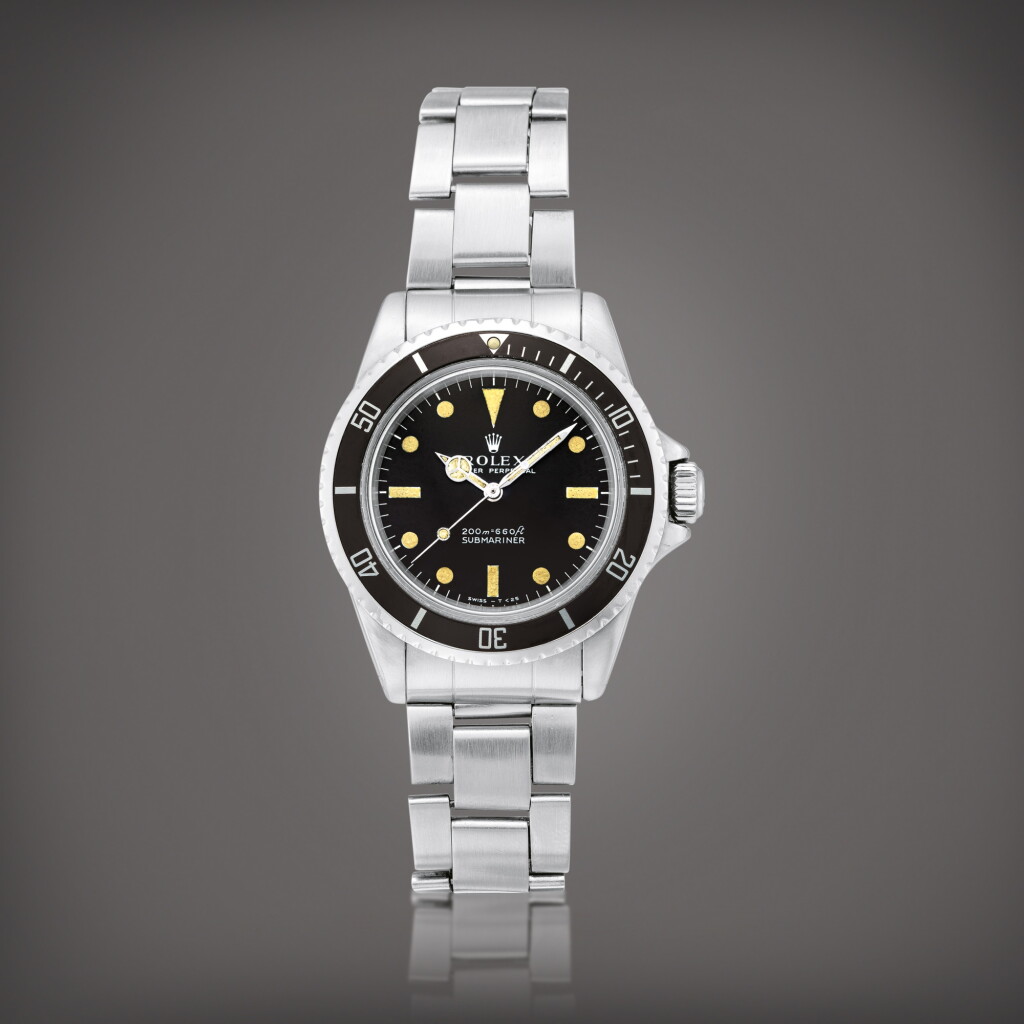 View full screen - View 1 of Lot 865. Submariner, Reference 5513 | A stainless steel wristwatch with bracelet, Circa 1965 | 勞力士 | Submariner 型號5513 | 精鋼鏈帶腕錶,約1965年製.