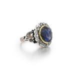 Sapphire and diamond ring |Anello con zaffiro e diamanti