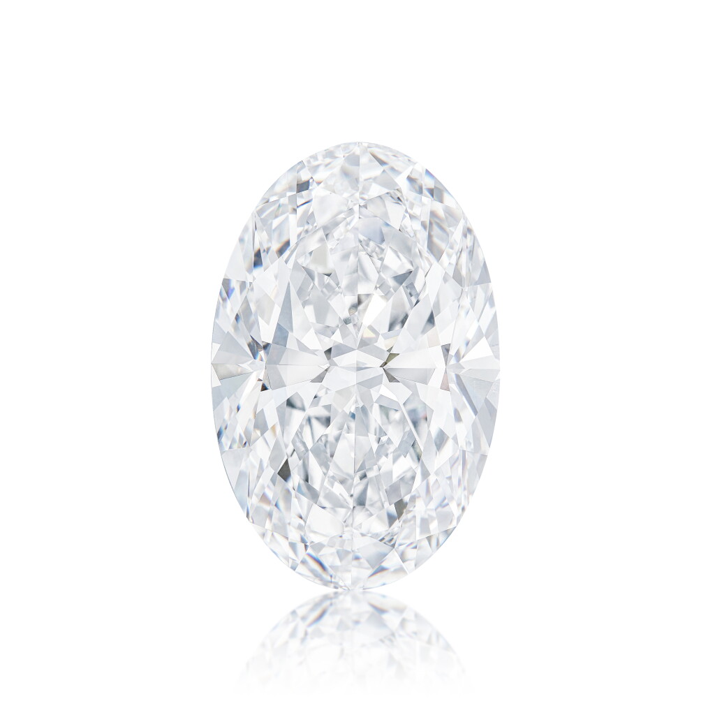 View full screen - View 1 of Lot 1774. Fortune Five Unmounted Diamond | 福運之星 55.55克拉 橢圓形 D色 完美無瑕 Type IIa 鑽石.