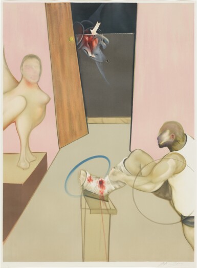 View full screen - View 1 of Lot 7. Oedipe et le Sphinx d'après Ingres.