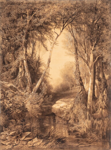 View full screen - View 1 of Lot 176. Forest Landscape | Sous-bois .