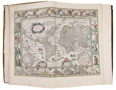 View full screen - View 1 of Lot 19. Blaeu, Willem, and Jan Blaeu. An early edition of the "greatest and finest atlas ever published".
