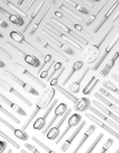 View full screen - View 1 of Lot 55. Cannes flatware.