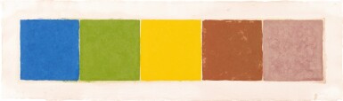 View full screen - View 1 of Lot 461. Colored Paper Image XXII (Blue Green Yellow Orange Red).