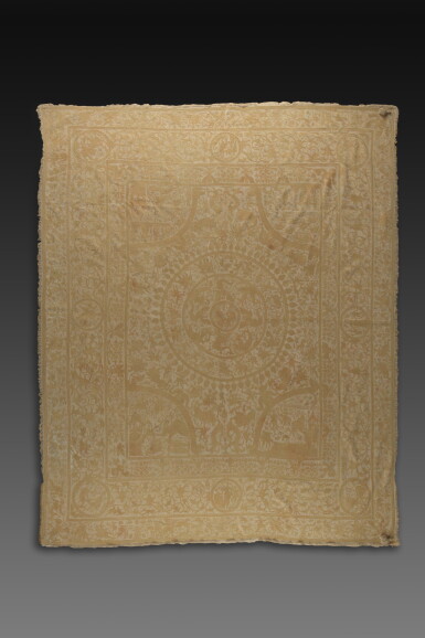 View full screen - View 1 of Lot 118. INDO-PORTUGUESE, BENGAL, FIRST HALF 17TH CENTURY | EMBROIDERED COVERLET (COLCHA).