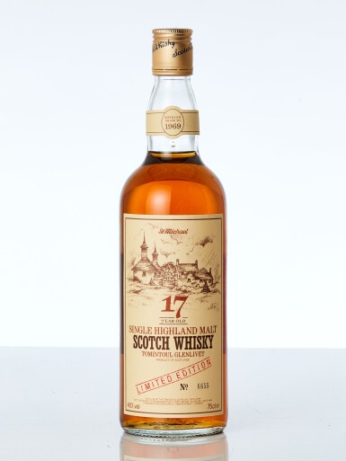 View full screen - View 1 of Lot 7621. Tomintoul Glenlivet Whyte and Mackay 17 Year Old 40.0 abv 1969 (1 BT).