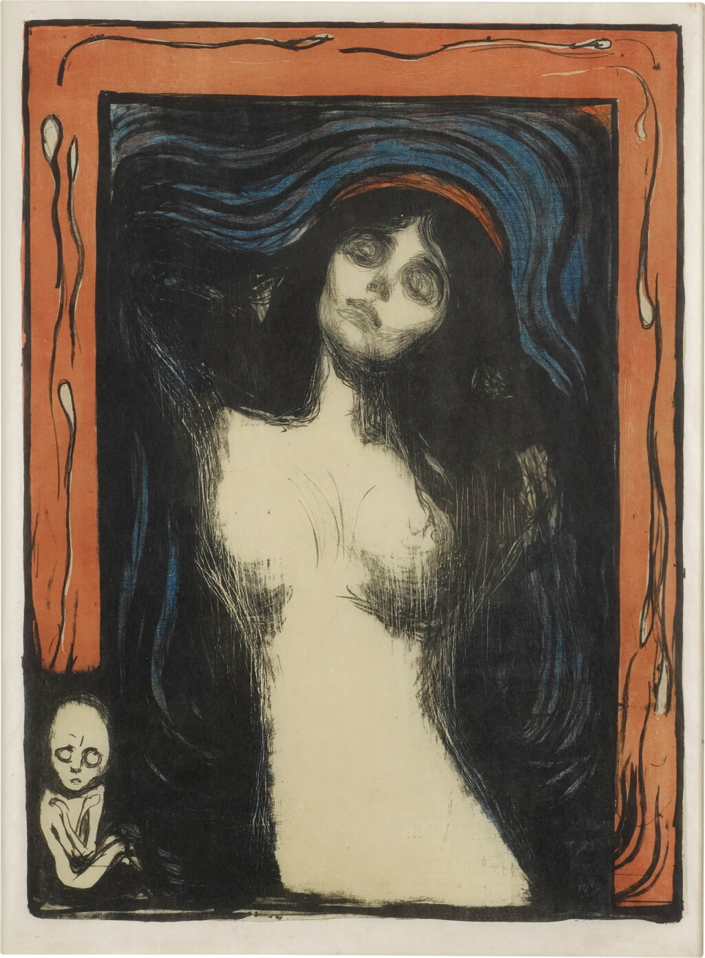 View full screen - View 1 of Lot 30. Madonna (Schiefler 33; Woll 39).