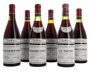 View full screen - View 1 of Lot 2. DRC Assortment Case 1986 Domaine de la Romanée Conti (12 BT).