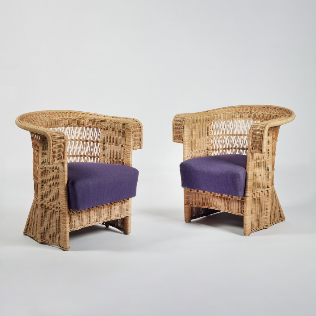 View full screen - View 1 of Lot 129. Pair of Armchairs.